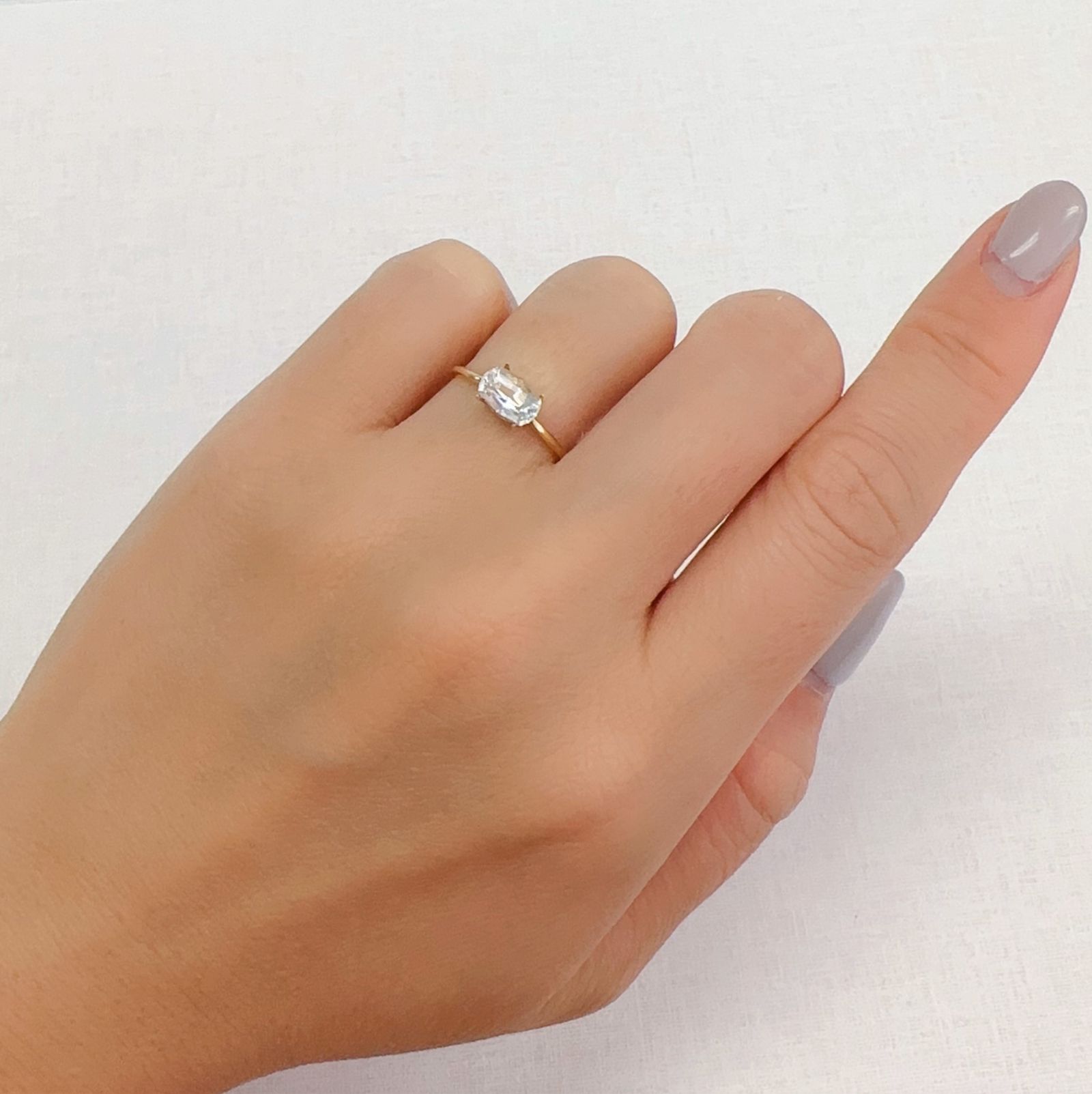 ◇カスタムカット◇レインボームーンストーン マダガスカル産 0.85ct[230923433]7.2x4.8mm前後