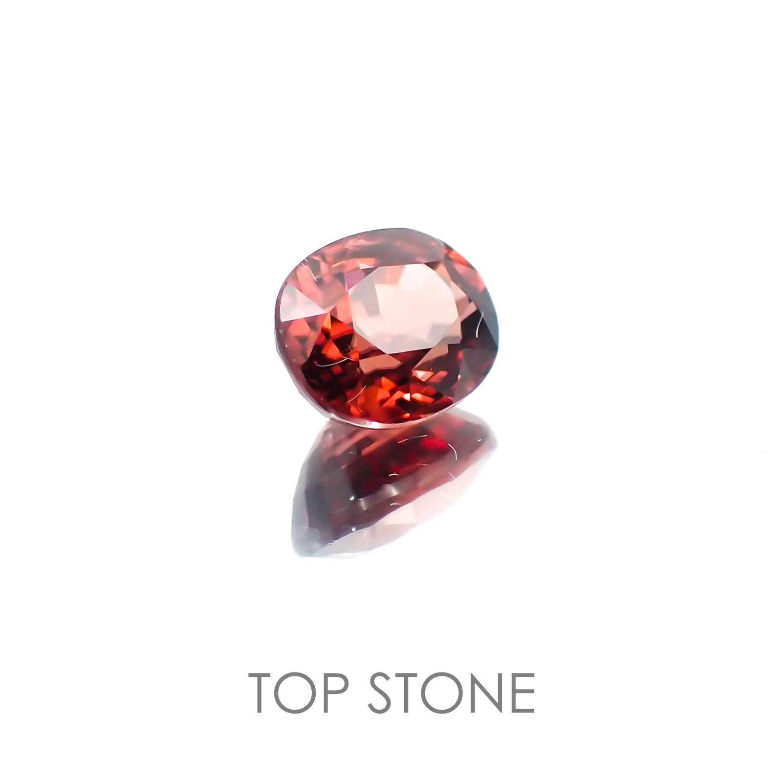 ピンクジルコン スリランカ,カンボジア産 ルース 1.99ct[20118075]7.4×6mm前後