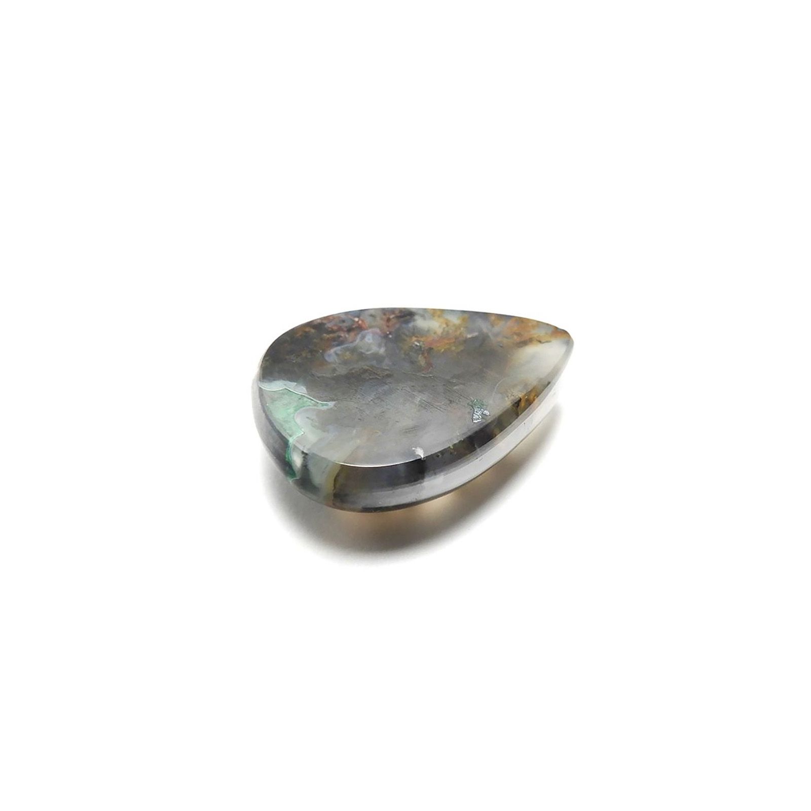 コッパークリソコラインカルセドニー インドネシア産 7.93ct / 16.5x12.2mm前後 [240125548]