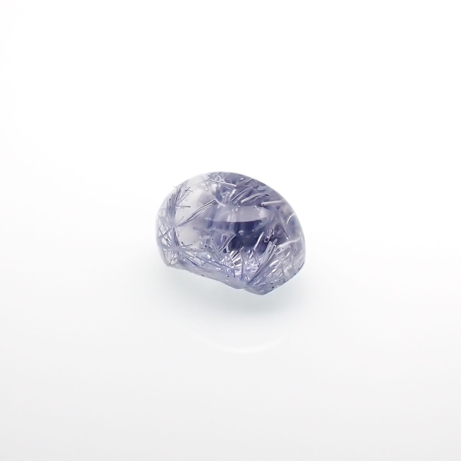 デュモルチェライトインクォーツ ブラジル産 1.47ct[230320889]7.6x5.3mm前後