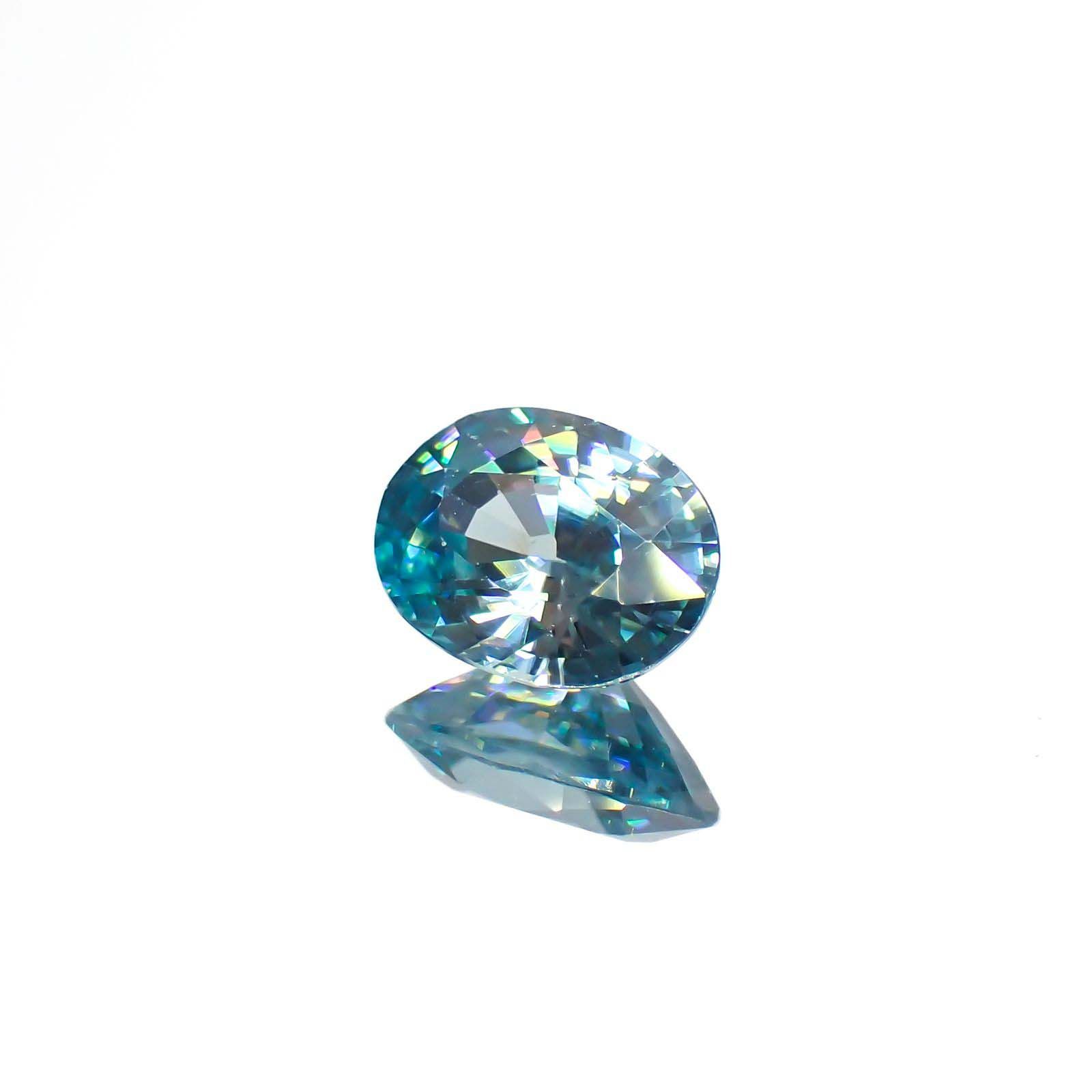 ブルージルコン カンボジア産 1.74ct[221018655]8x5.9mm前後
