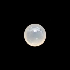 白翡翠(宝石名ホワイト・ジェダイト(翡翠))ビルマ産 1.722ct ソ付(彩珠)[230823224]7.3x7mm前後