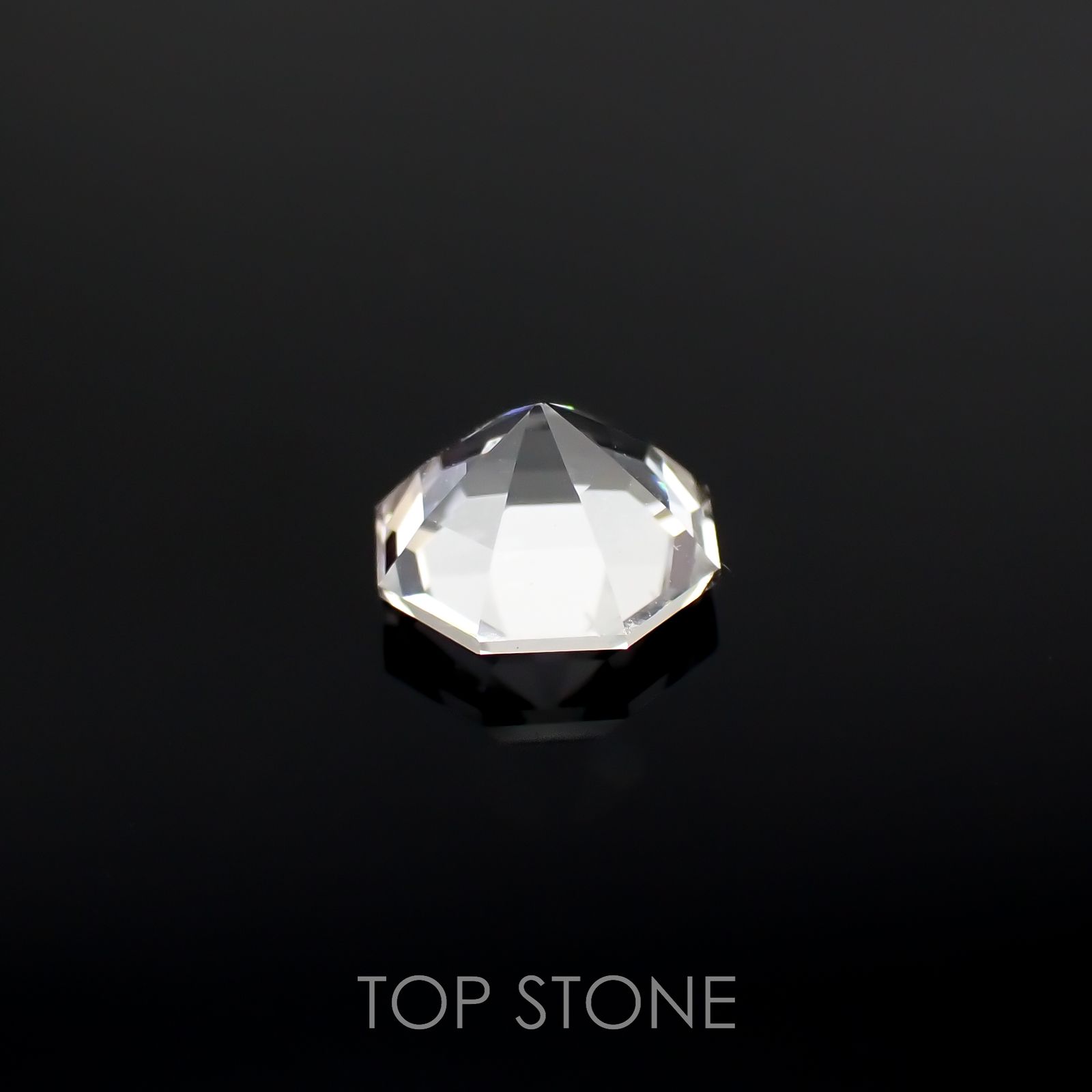 ◇オクタゴンカット◇レムリアンシードクリスタル(保証シール付き) ブラジル産 0.45ct[221018276]5x4.9mm前後