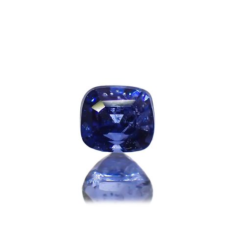 コバルトブルースピネル(宝石名コバルト ブルー・スピネル)ベトナム・ルクイエン産 0.110ct ソ付(彩珠)[221219523]2.5x2.3mm前後