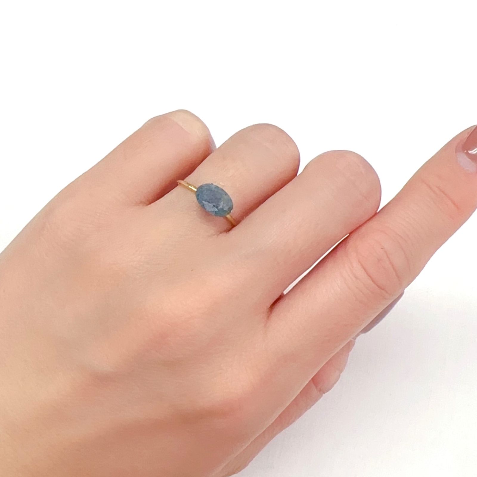 ラズライトインクォーツ アフガニスタン産 1.34ct[240125844]8.6x5.9mm前後