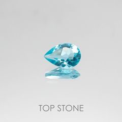<ランダムセレクト1個販売> アパタイト ペアシェイプカット ブラジル産 0.35ct前後[20074213-PAC]6×4mm前後