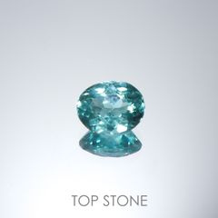 ブルーグリーンアパタイト(宝石名アパタイト)マダガスカル産 0.63ct 識別済[220515938]5.8x4.7mm前後