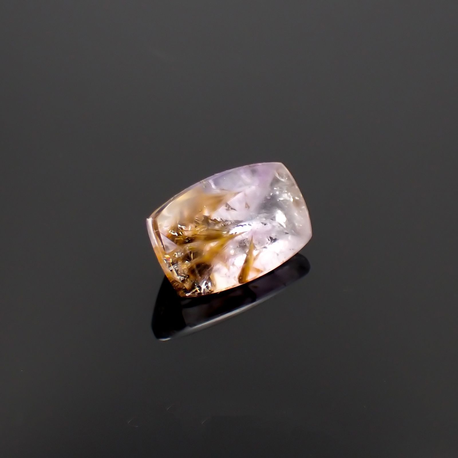 ゲーサイトインアメジスト ブラジル産 8.46ct[230119792]15.7x10.2mm前後