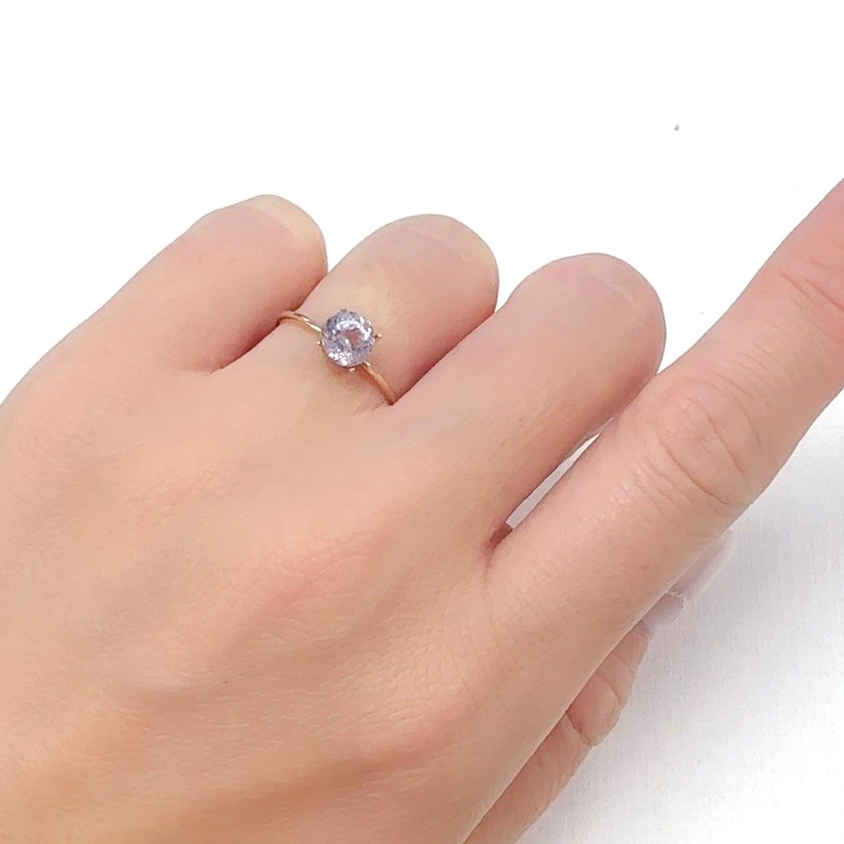 クンツァイト アフガニスタン産 1.11ct[231224778]6x6mm前後