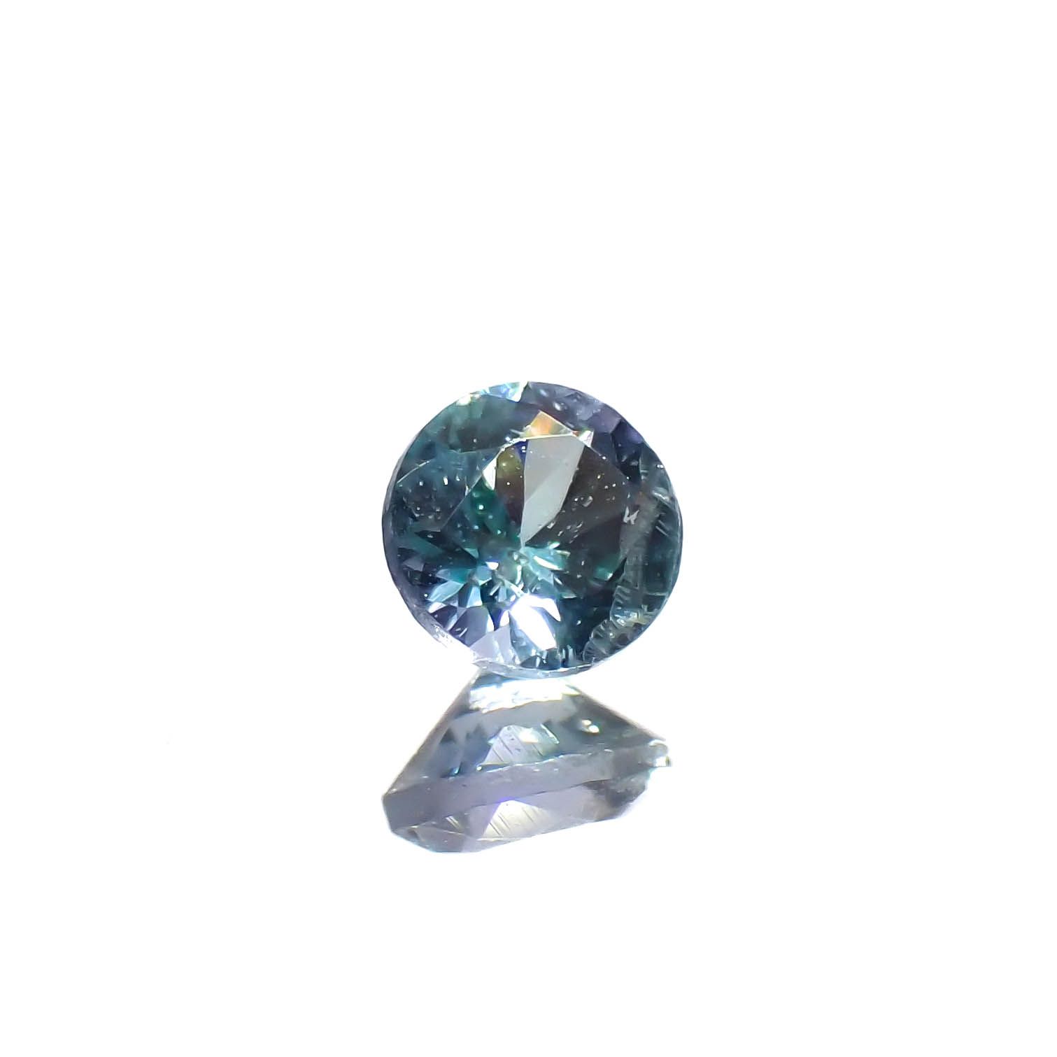 ブルーグリーンコーネルピン(宝石名ブルー グリーン・コーネルピン)タンザニア産 0.15ct 識別済[240527671]3.2x3.1mm前後