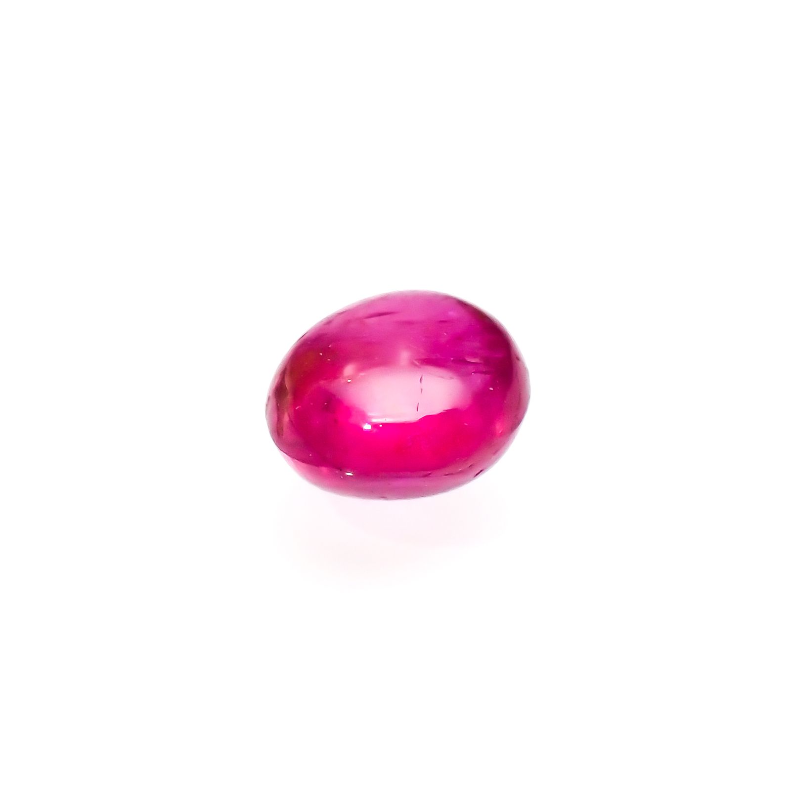 ルビー 非加熱(宝石名ルビー)ビルマ産 0.56ct 識別済[230622357]4.4x4.1mm前後