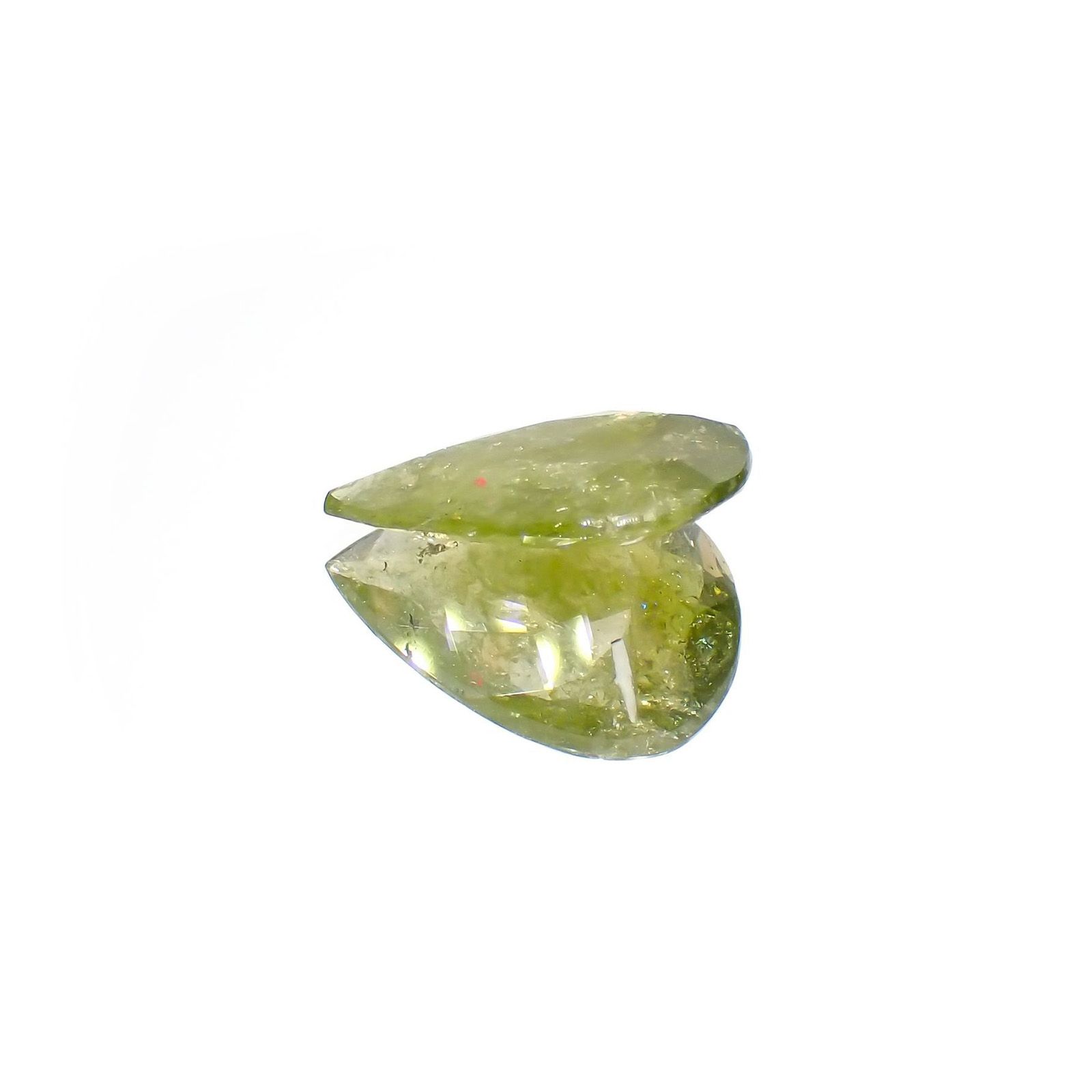 イリデッセンスクロムトルマリン(宝石名トルマリン)ケニア産 識別済 5.47ct / 16.7x12.6mm前後 [221119088]