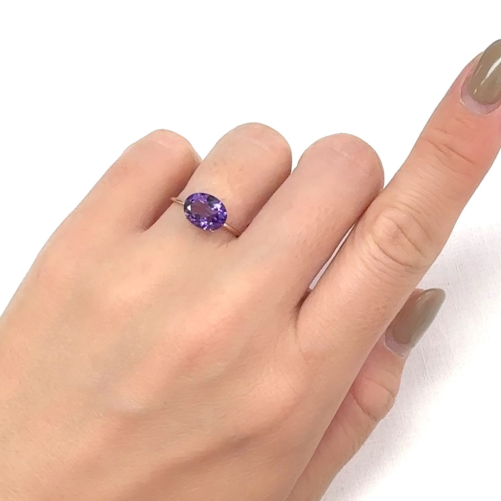 カラーシフトアメジスト ブラジル/ウルグアイ産 1.66ct[240929001]9.2x7.1mm前後