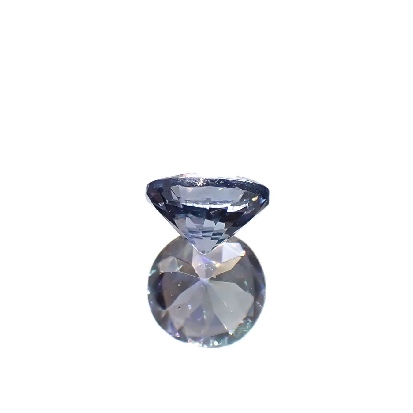 バイカラータンザナイト(宝石名ゾイサイト)タンザニア産 0.37ct 識別済[240828603]4.5x4.5mm前後