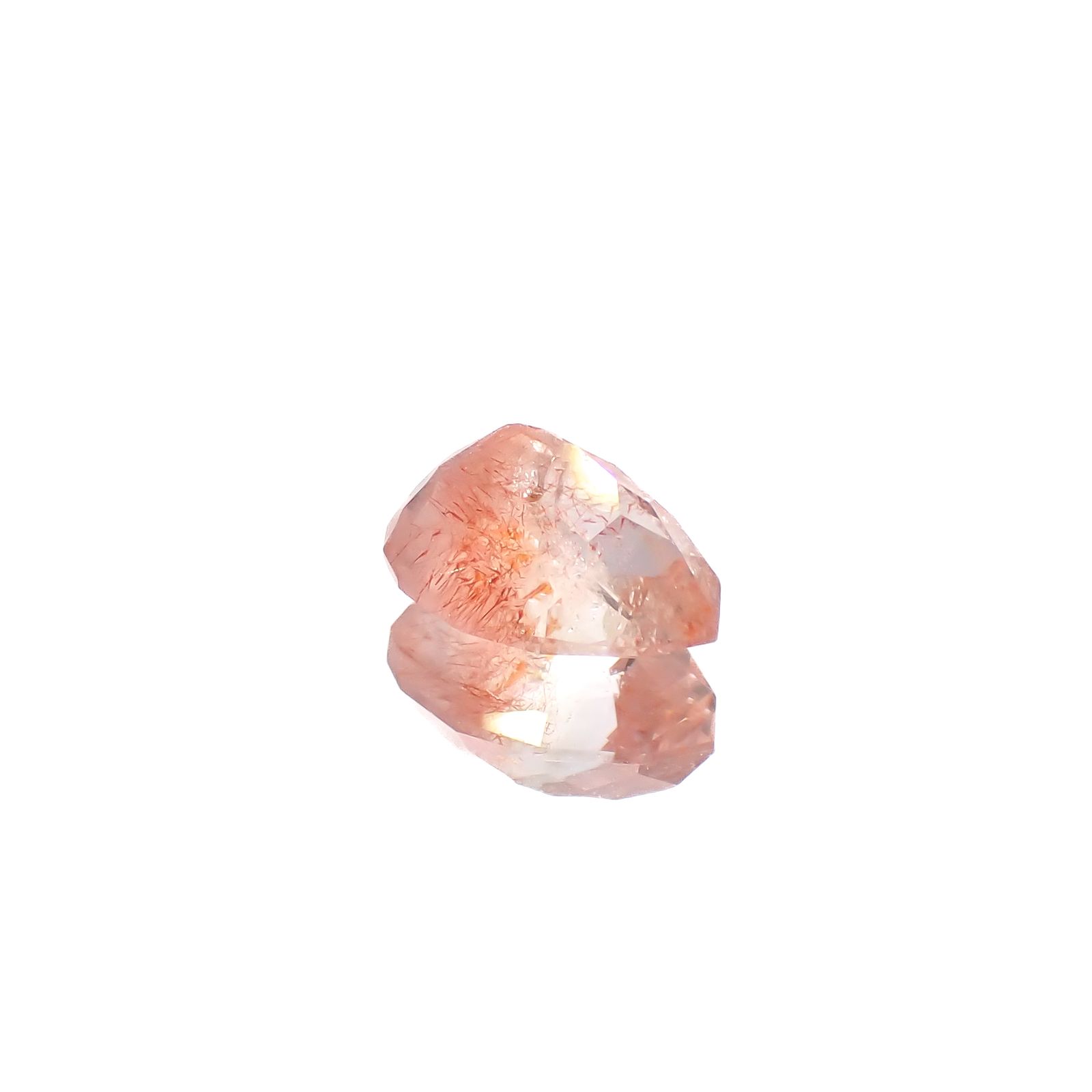 ◇カスタムカット◇ストロベリークォーツ カザフスタン産 0.78ct[240628293]7.5x5.1mm前後