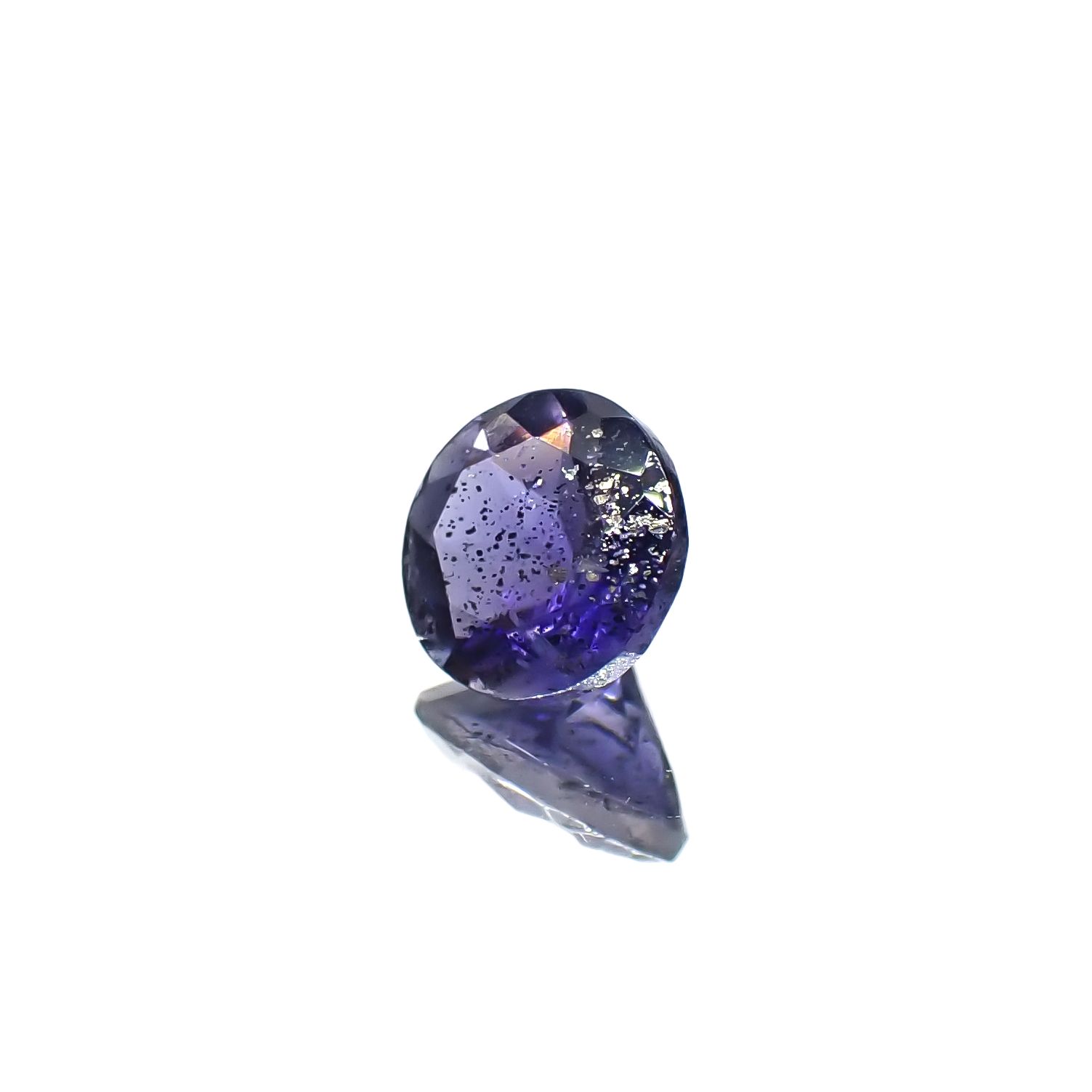 アイオライトサンストーン インド/ブラジル産 0.65ct[231224838]6x5.9mm前後