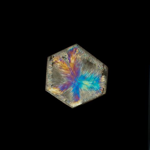 トラピッチェクォーツ 偏光板2枚付き コロンビア・ボヤカ産 52.23ct[230823260]28.8x26.2mm前後