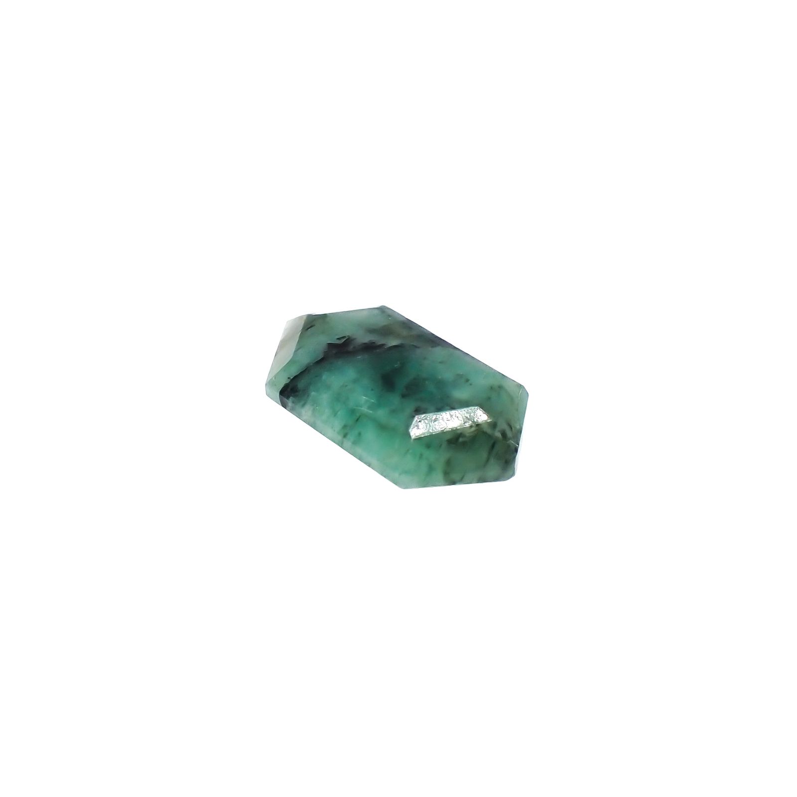 ◇カスタムカット◇エメラルド ブラジル産 3.80ct[240326489]16x8.8mm前後