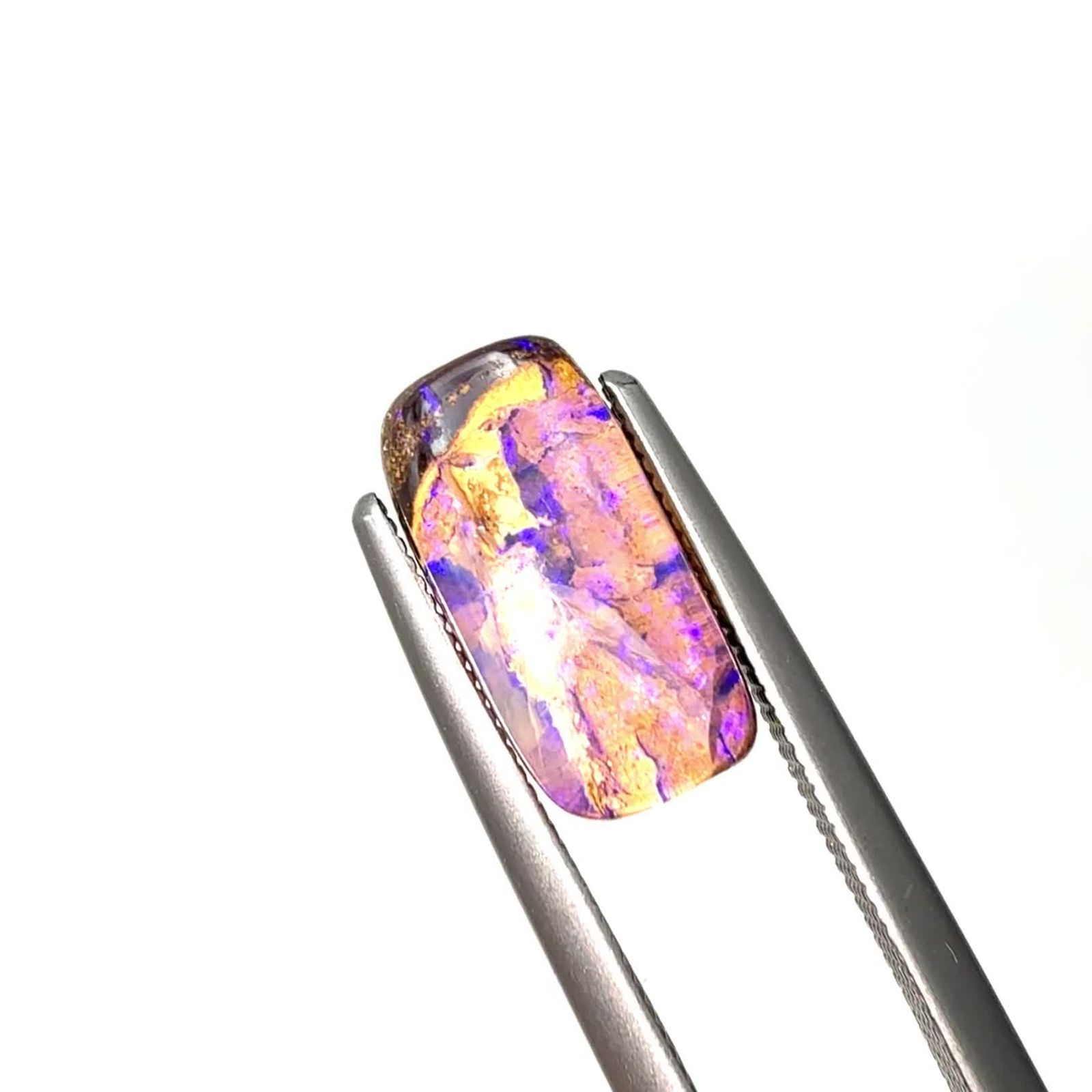 Boulder Opal K18/Pt900/K18WGボルダーオパール ダイヤモンド