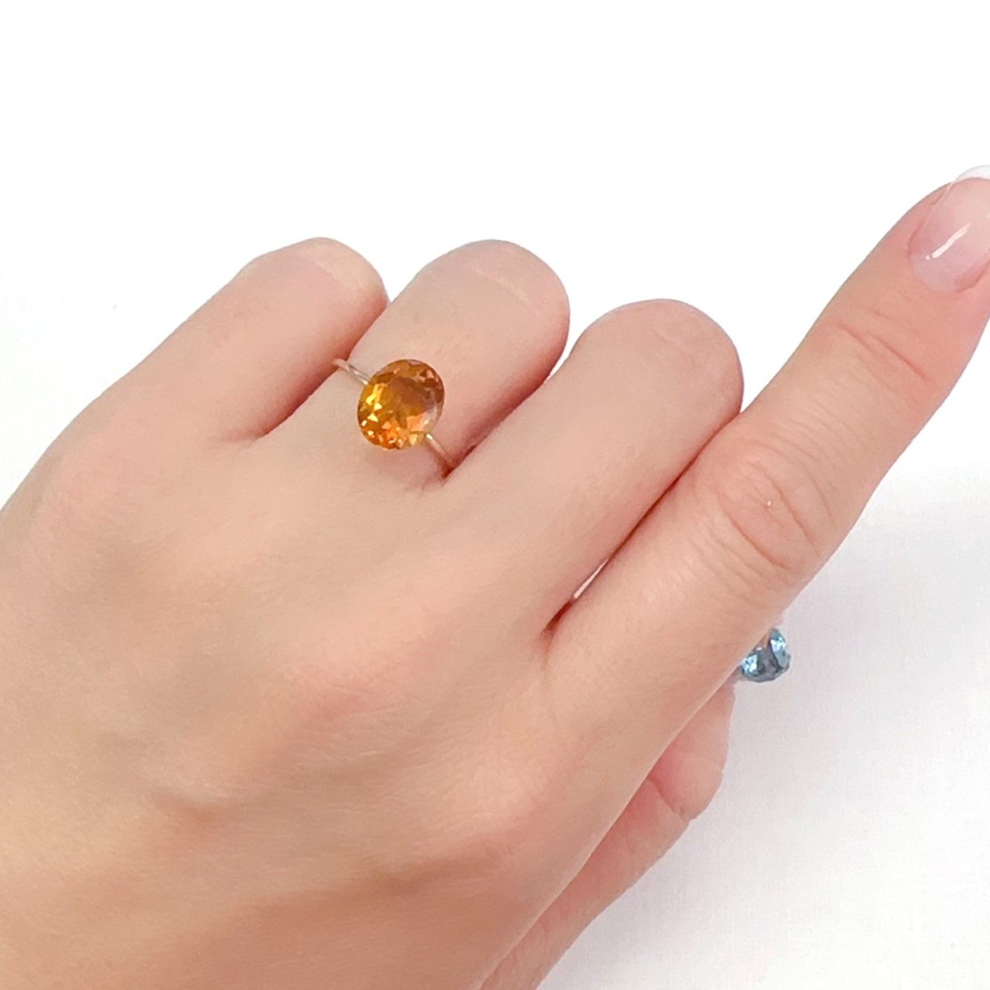 マデイラシトリン ブラジル・ミナスジェライス州産 2.14ct[240427129]9.8x7.9mm前後 | TOP STONE(トップストーン)