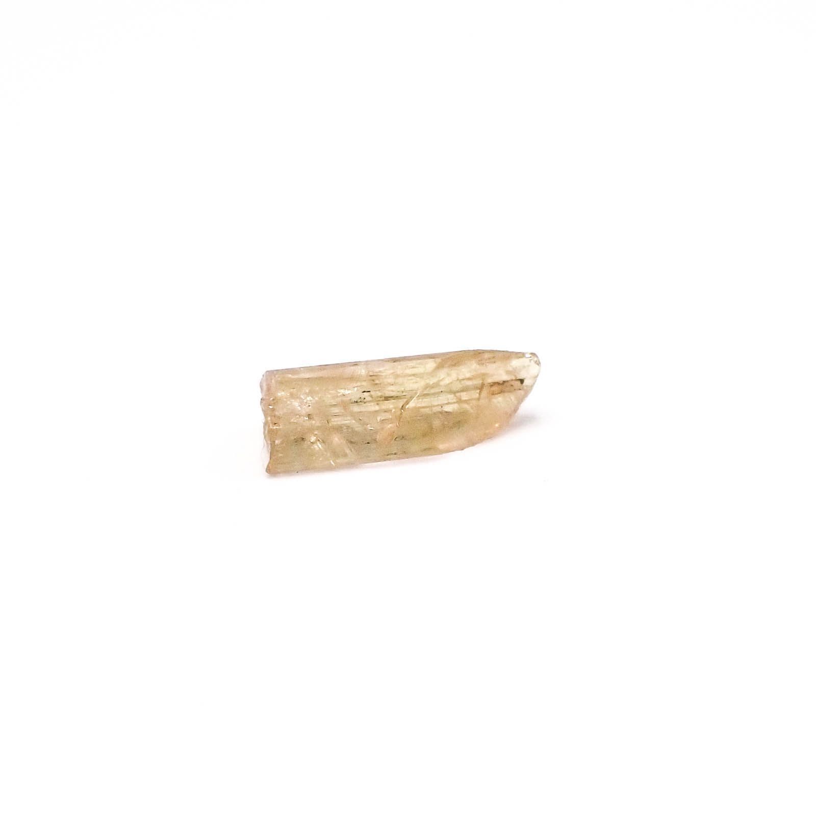ピンクゾイサイト 非加熱 原石(宝石名ピンク・ゾイサイト)タンザニア産 3.54ct 識別済[231023846]13.4x6.6mm前後