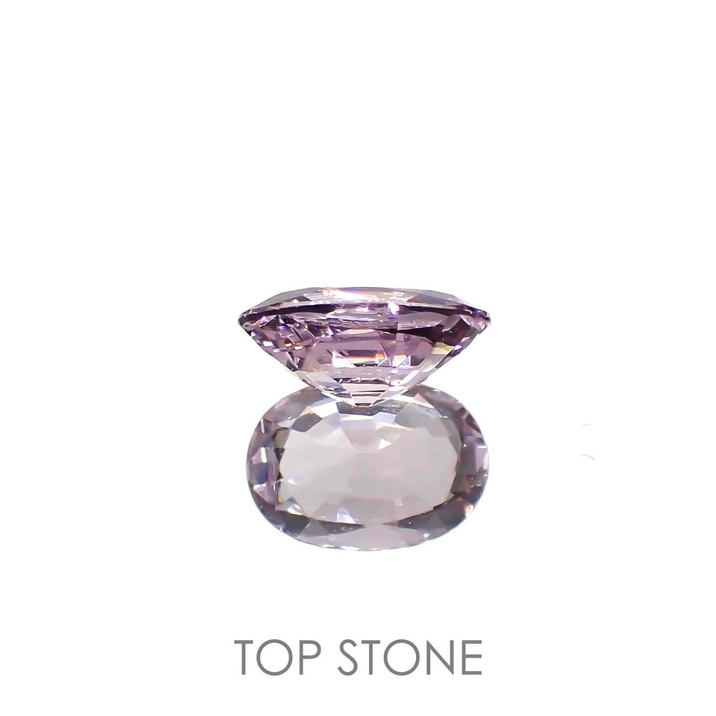 ラベンダーピンクスピネル(宝石名スピネル)ビルマ/マダガスカル産 0.83ct 識別済[220917592]7x5mm前後