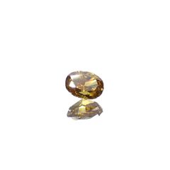 イエローダイヤモンド SI-1/FANCY DEEP BROWNISH ORANGE YELLOW(宝石名ダイアモンド) 0.242ct ソ付(CGL)[240125396]4.16x3.07mm前後