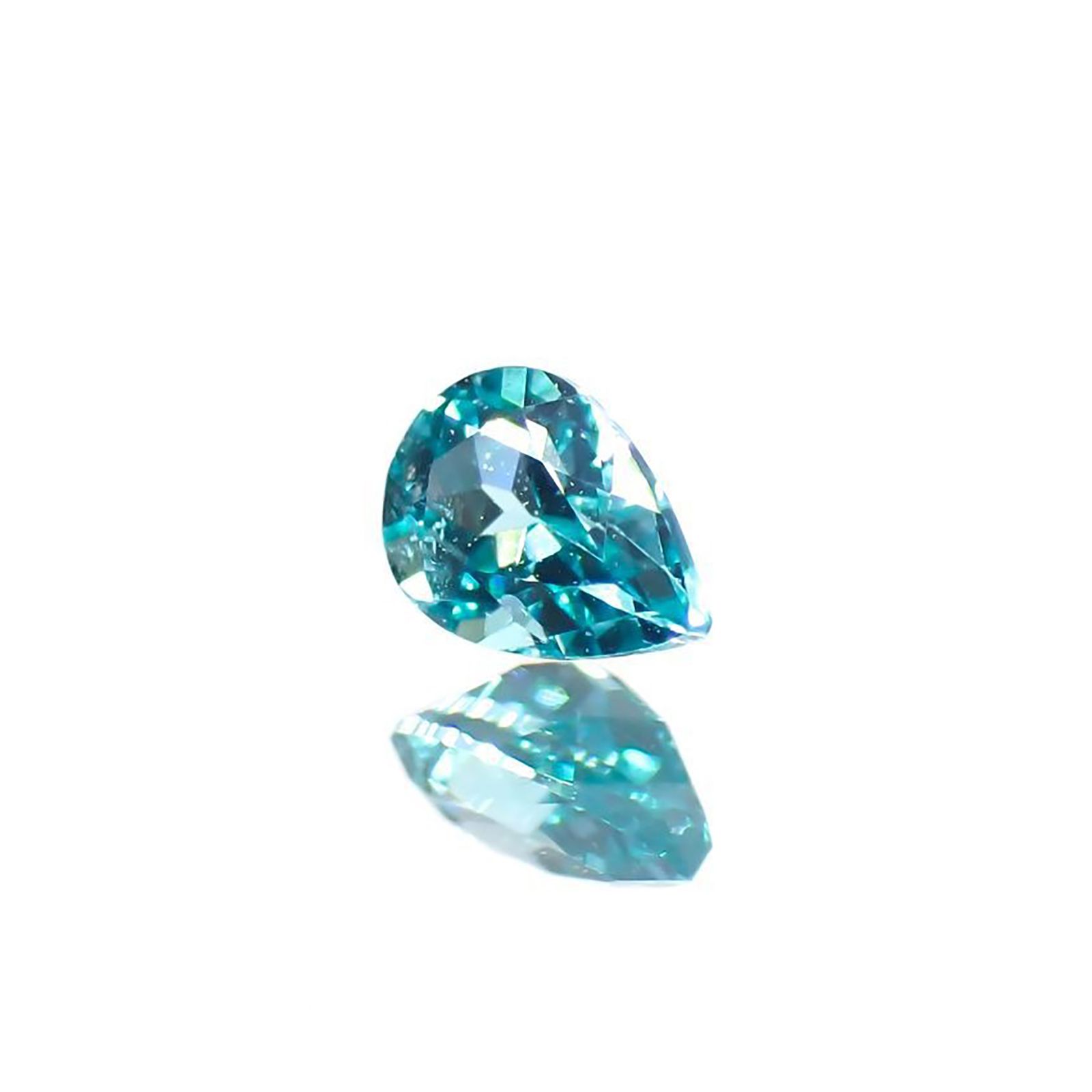 パライバトルマリン(宝石名トルマリン/別名パライバ・トルマリン)ブラジル産 識別済 0.075ct / 3.3x2.2mm前後 [221018777]