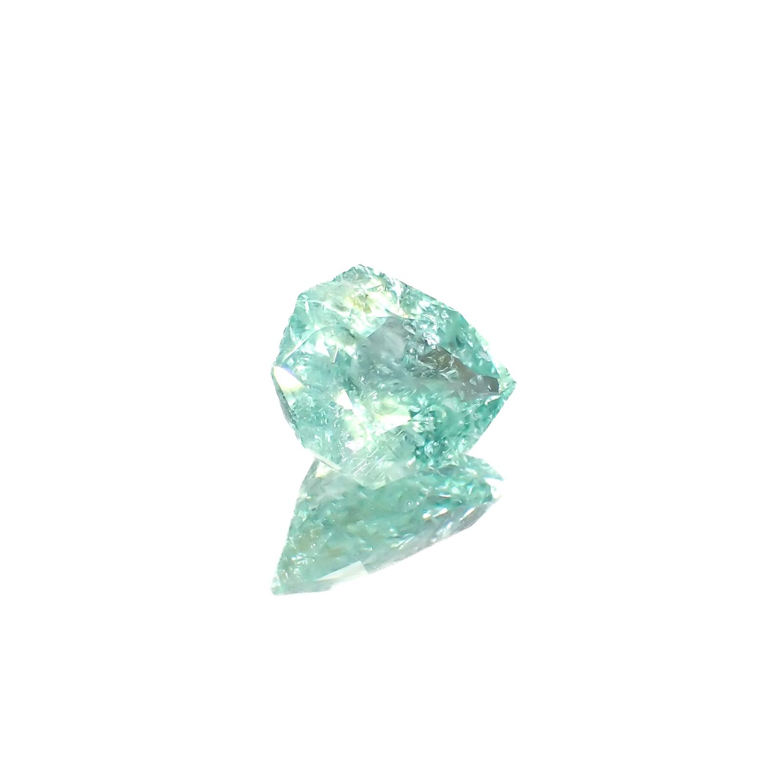 ◇カスタムカット◇パライバトルマリン モザンビーク産 6.53ct / 14.2x12.1mm前後 [230622509]