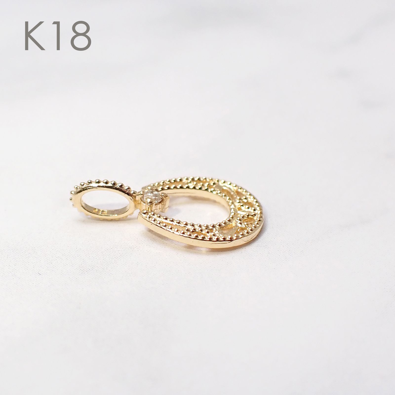 ◇K18/K10 Beata（ビィータ）◇馬蹄 [ラッキーチャーム/ペンダントトップ※チェーン別売り]