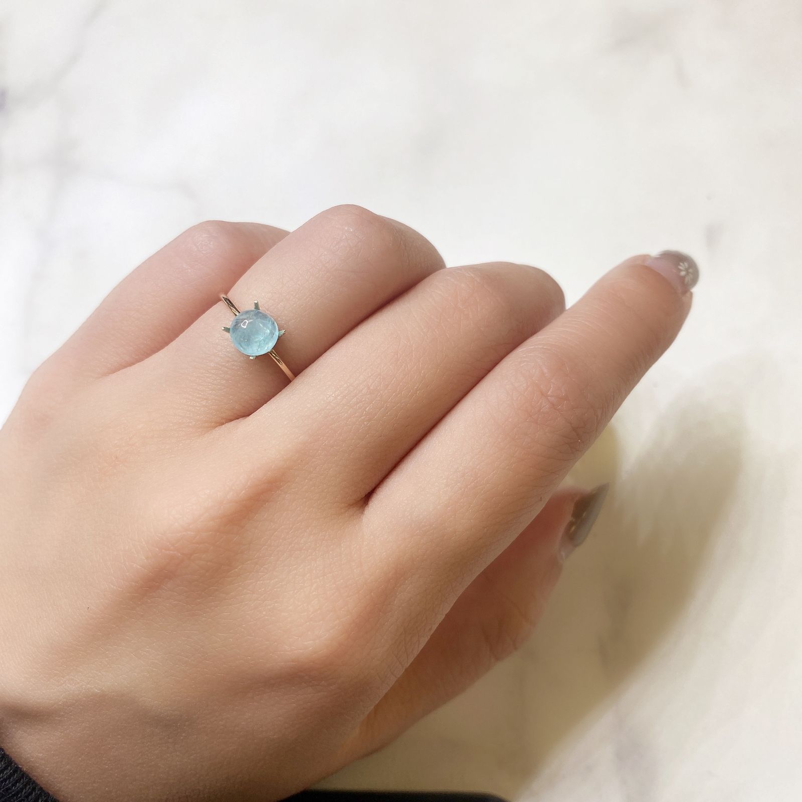 ヘミモルファイト(宝石名ヘミモルファイト) コンゴ産 1.13ct 識別済[211013288]6.1×6mm前後