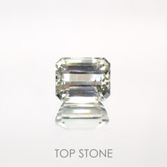 グリーンフロストルマリン(宝石名トルマリン) ルワンダ産 1.390ct ソ付(彩珠)[211013641]6.9×5.4mm前後