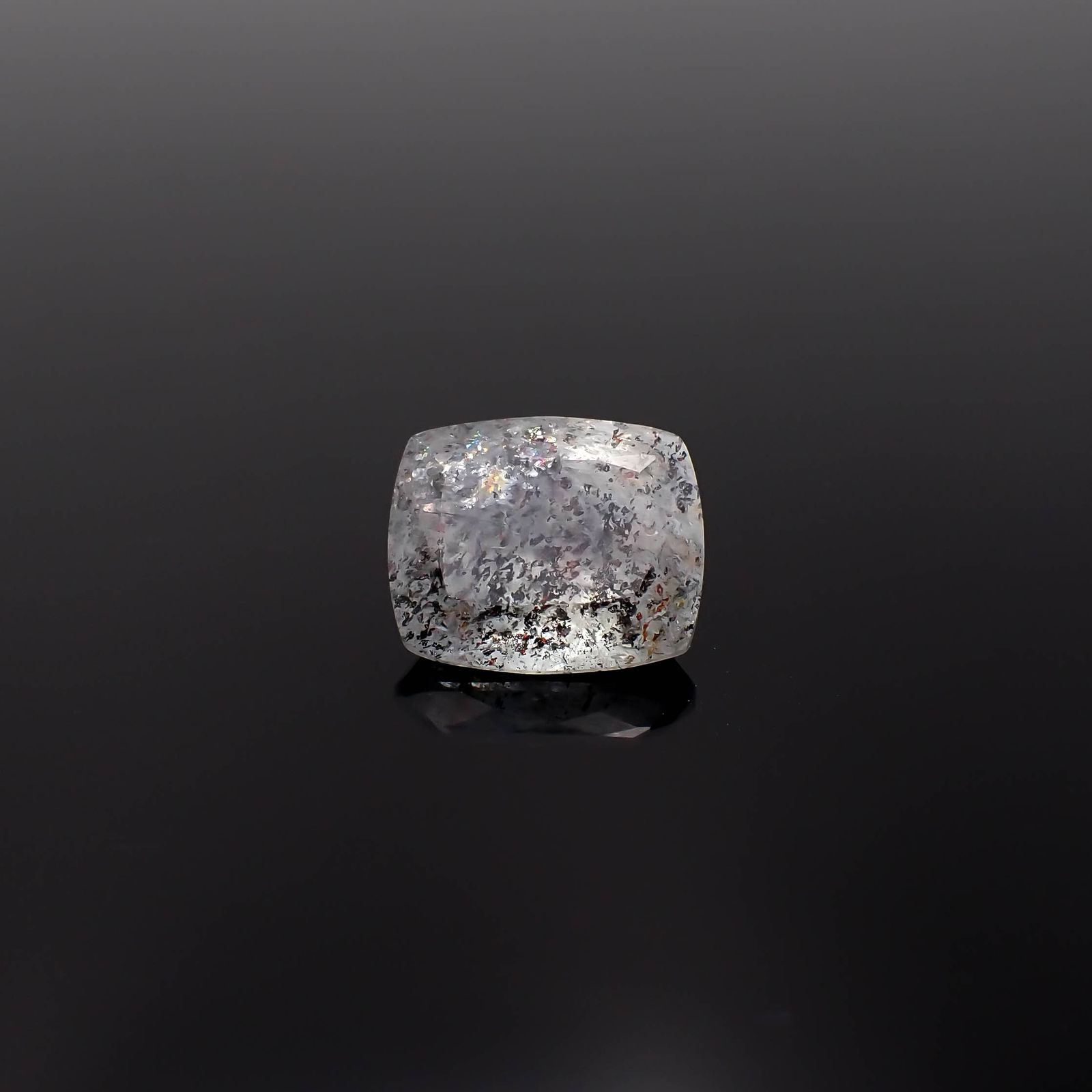 アベンチュリンアクアマリン ブラジル産 6.47ct / 12.8x11mm前後 [260424698]