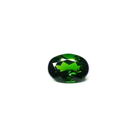 クロムダイオプサイド(宝石名クロム・ダイオプサイド)ロシア産 識別済 0.95ct / 7.1x5.1mm前後 [260432092]