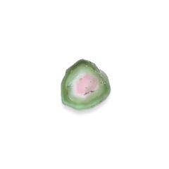 ウォーターメロントルマリン 原石スライス コンゴ民主共和国産 1.39ct[230321304]7.6x7.3mm前後