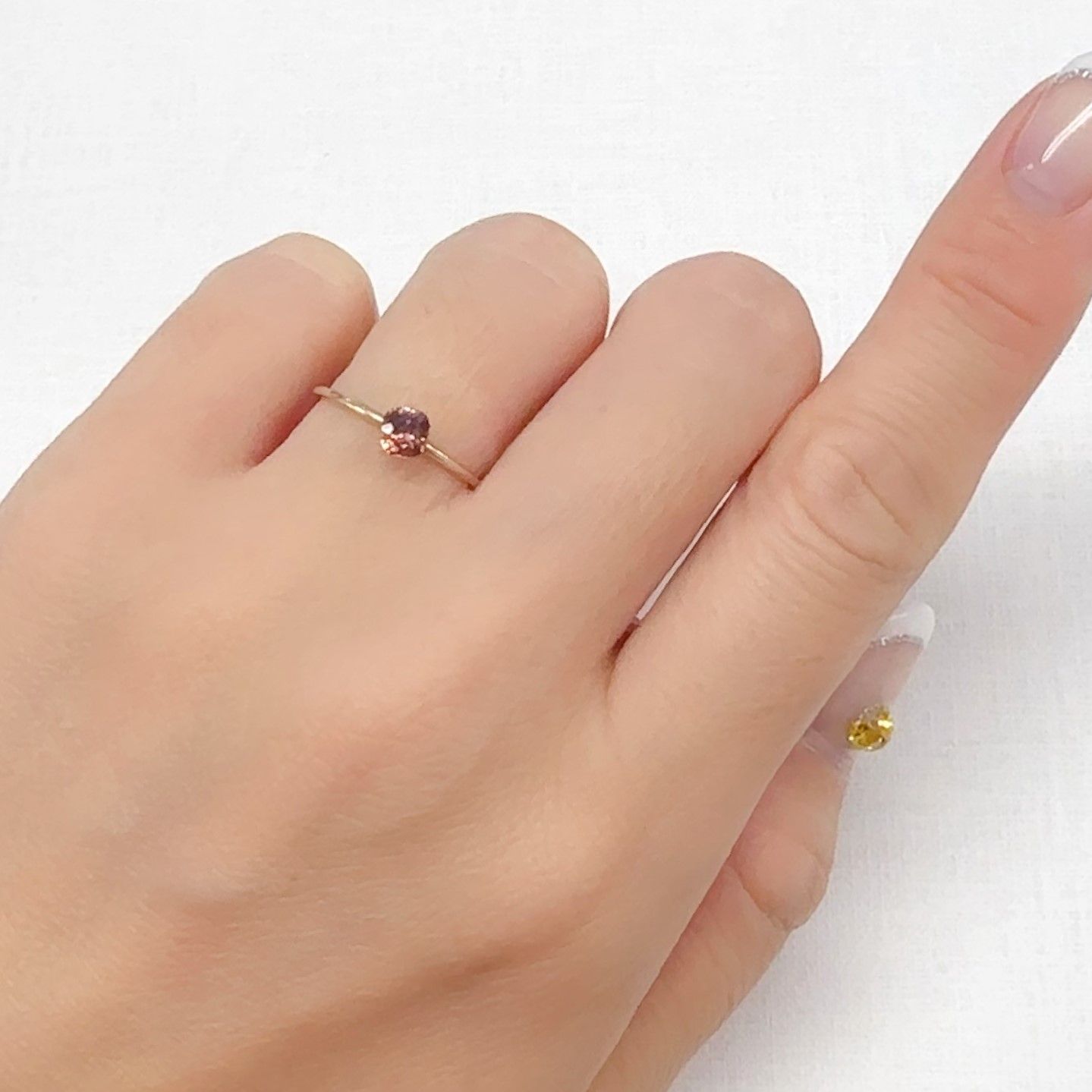 ピンクジルコン スリランカ/カンボジア産 0.51ct[240627923]4.2x4mm前後