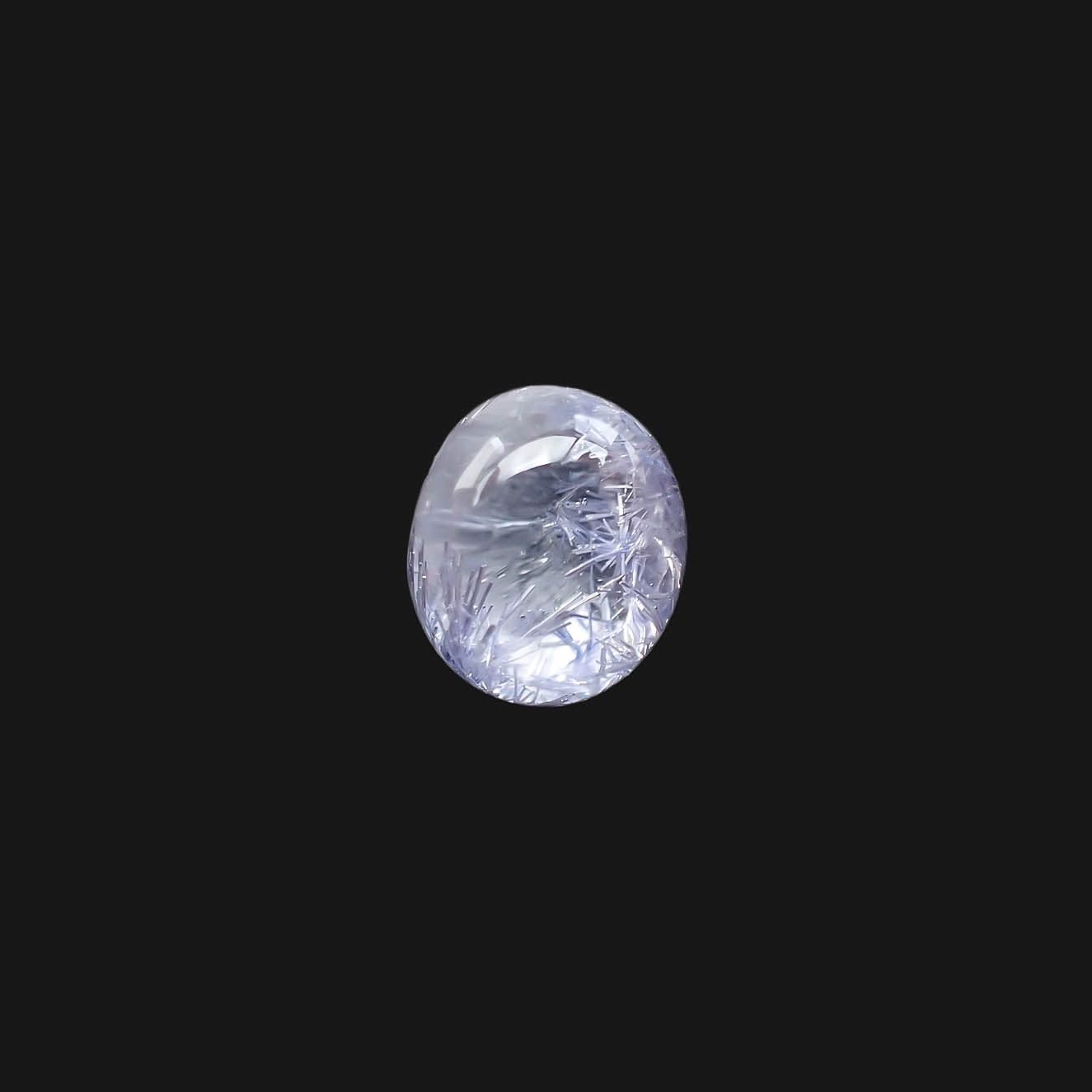 デュモルチェライトインクォーツ ブラジル産 2.90ct[230320887]8.7x7.5mm前後