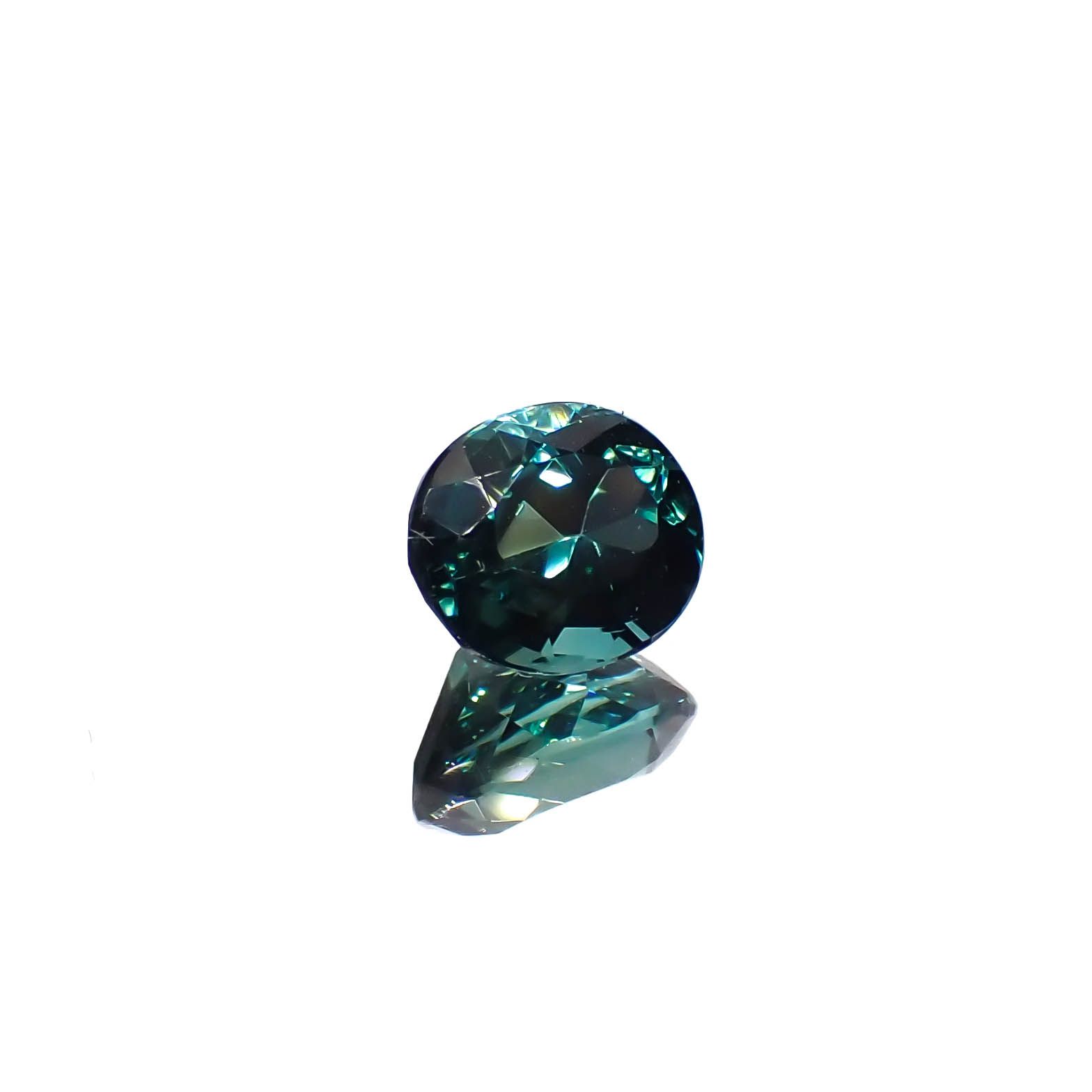 ブルーグリーントルマリン ブラジル産 1.05ct[240527539]6.7x5.7mm前後