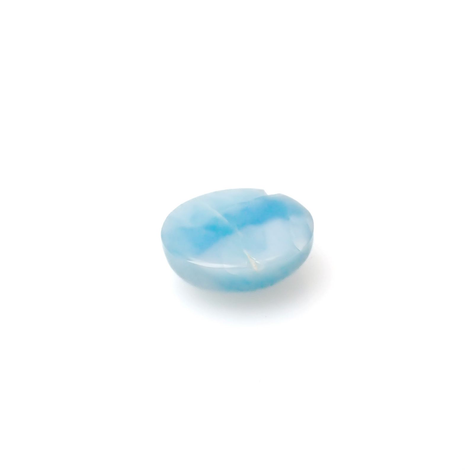 ラリマー(宝石名ブルー・ペクトライト)ドミニカ共和国産 3.74ct 識別済[231225262]10.7x8.9mm前後