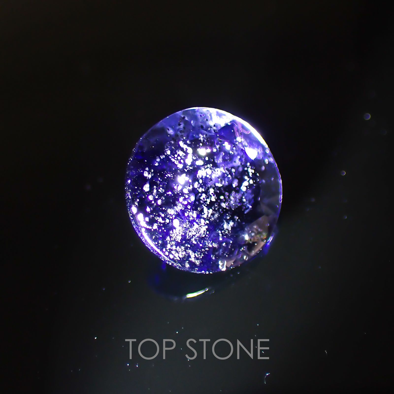 アイオライトサンストーン インド・ブラジル産 ルース 1.35ct[20129287]8×8mm前後