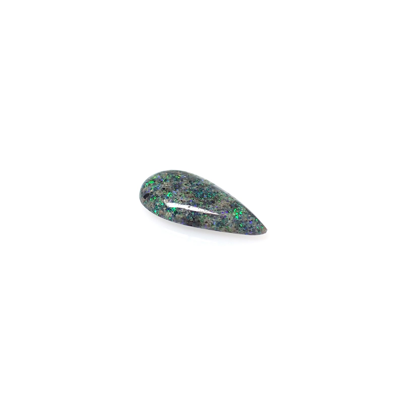 ブラックマトリックスオパール(宝石名オパール/加熱処理)オーストラリア産 0.78ct 識別済[250330128]11.9x5.9mm前後