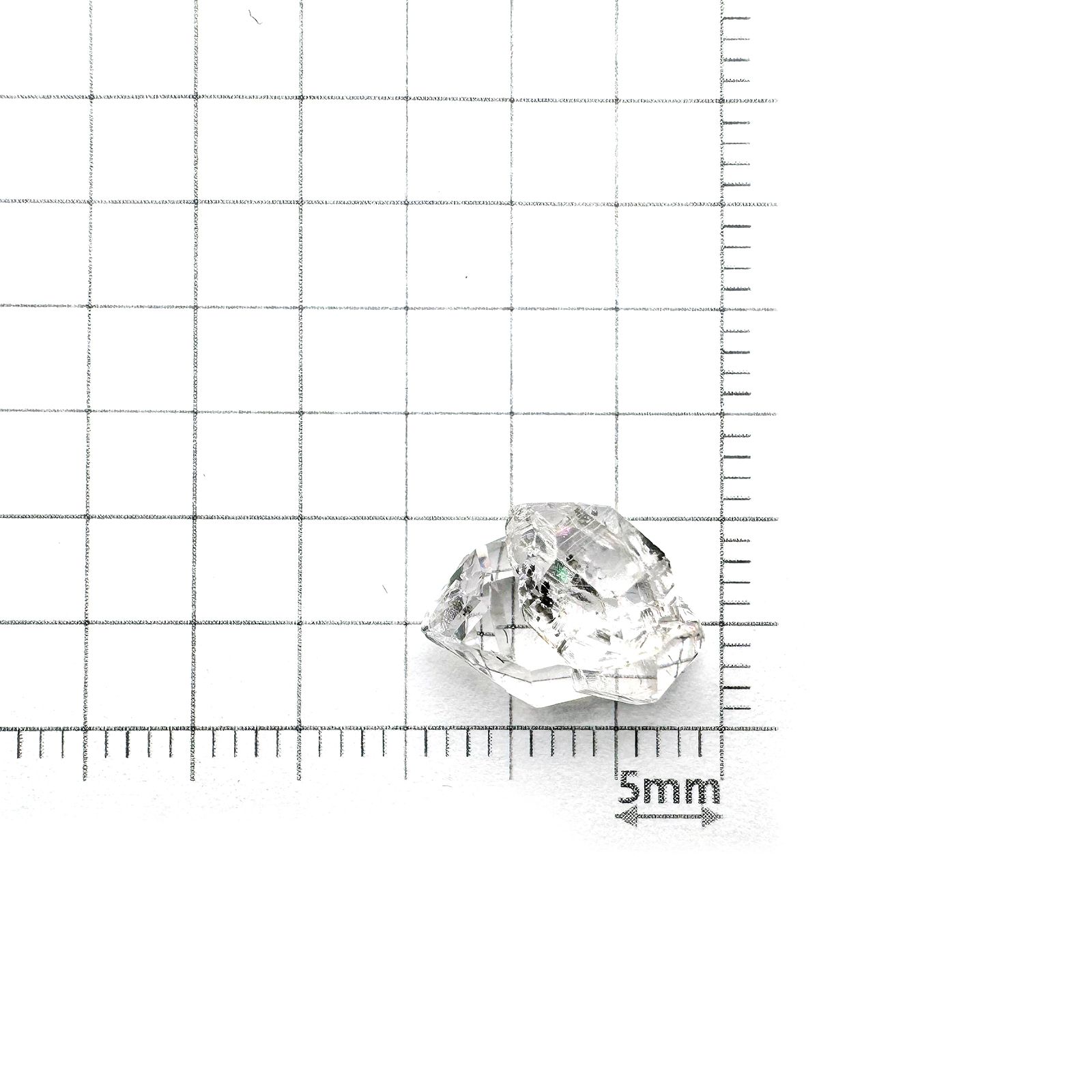 ハーキマーダイヤモンド 原石 アメリカ・ニューヨーク州産 5.24ct[240226352]12.2x9.4mm前後