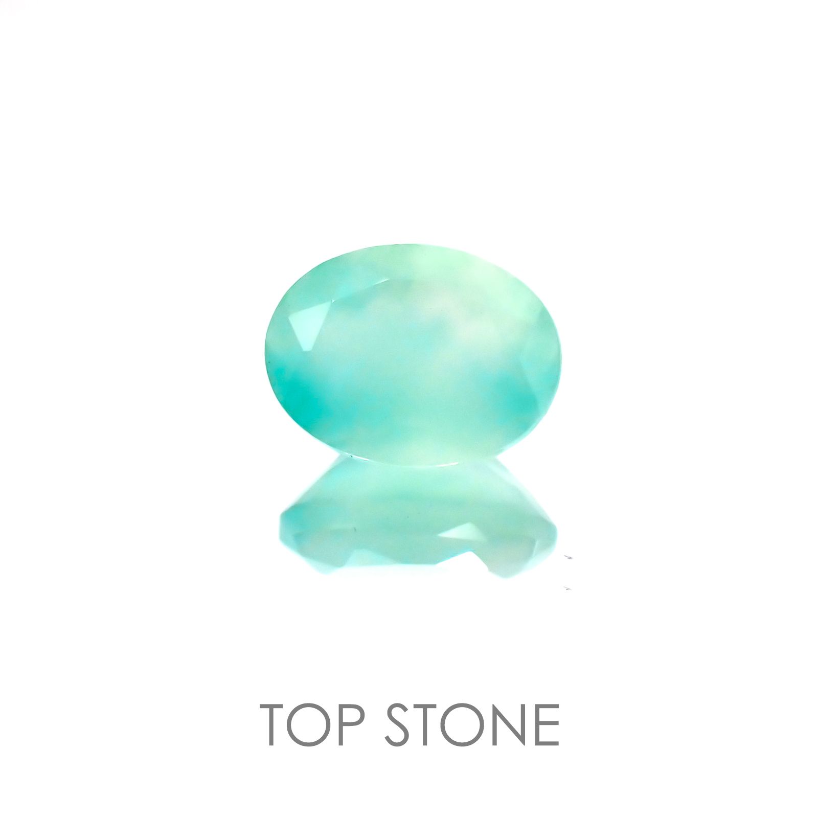 アクアプレーズ 南アフリカ産 ルース 1.37ct[20118314]8.2×6.3mm前後
