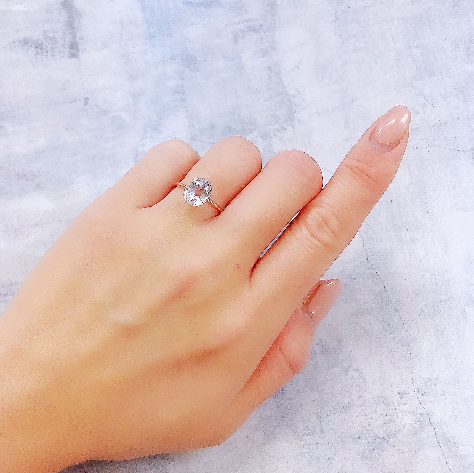 クンツァイト アフガニスタン産 2.75ct[240219605]9.1x7.2mm前後
