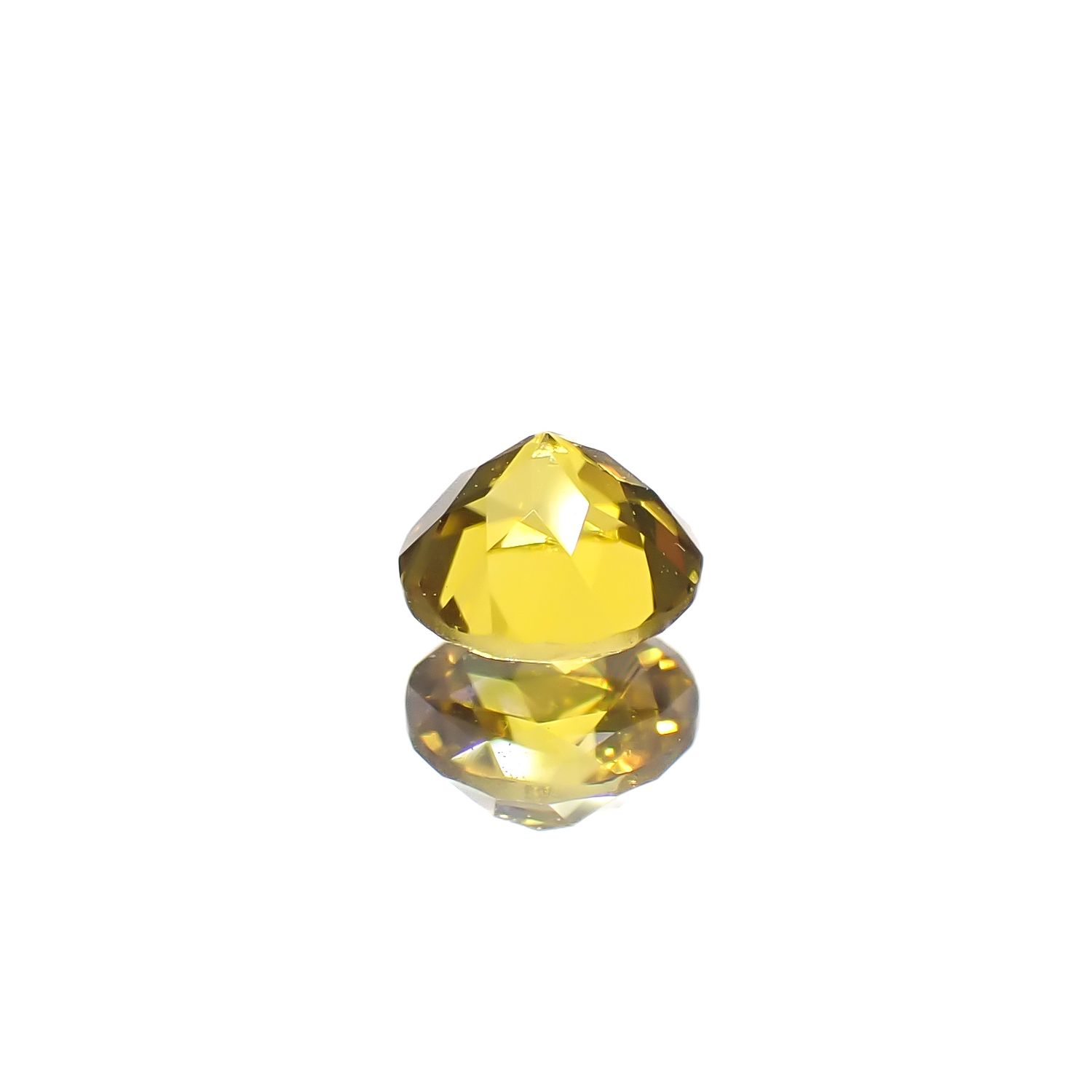 カナリートルマリン ザンビア・カナリー鉱山産 0.24ct[240527815]3.8x3.8mm前後