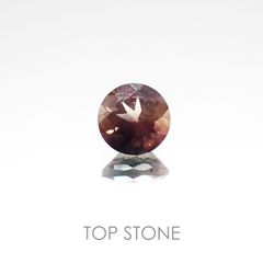 バイカラーオレゴンサンストーン アメリカ産 ルース 0.44ct[20107099]5×5mm前後