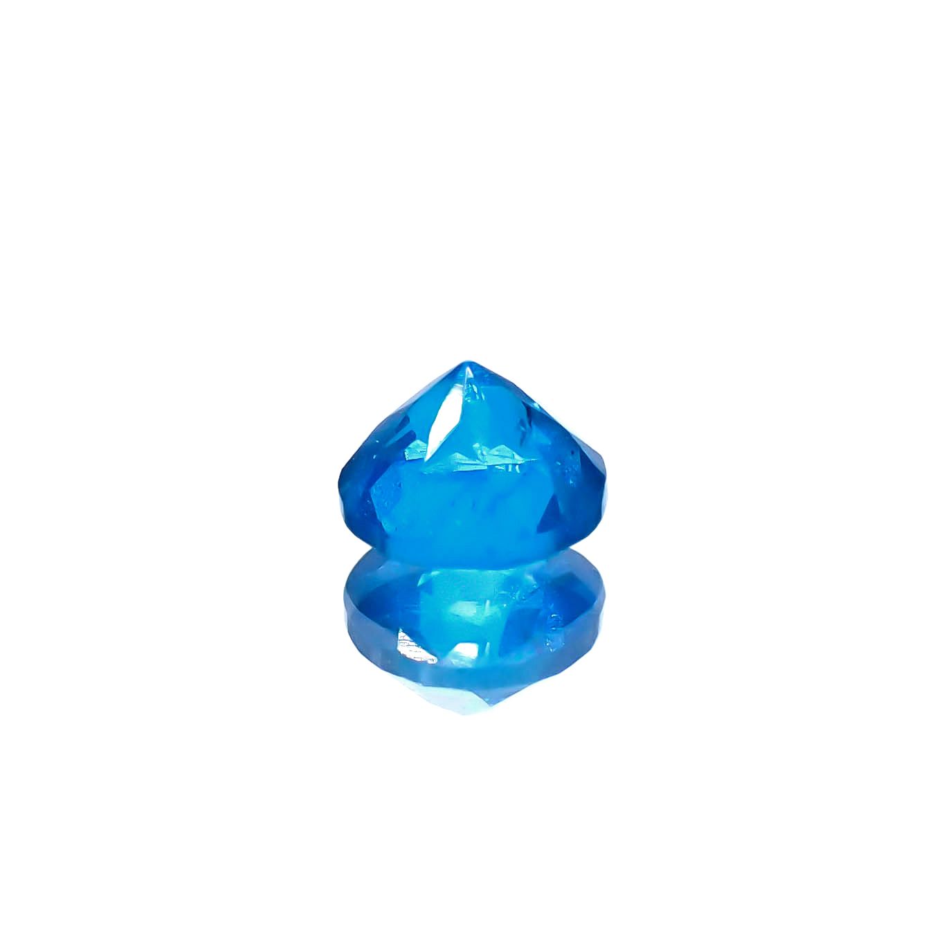 ネオンブルーアパタイト マダガスカル産 0.53ct[231224995]4.9x4.9mm前後