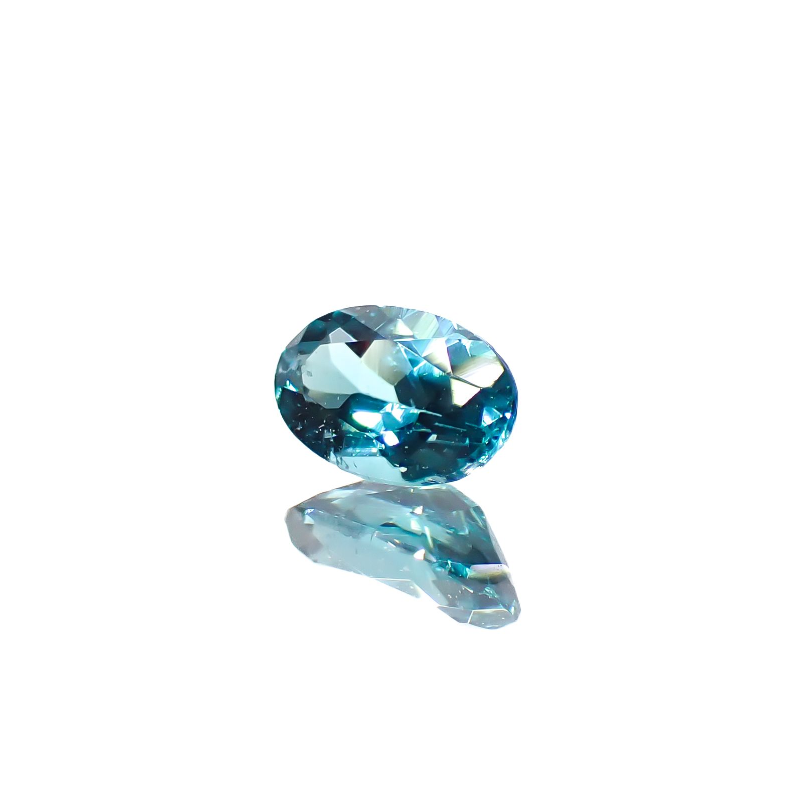 ブルーグリーントルマリン ブラジル産 0.22ct[240628037]4.8x2.9mm前後