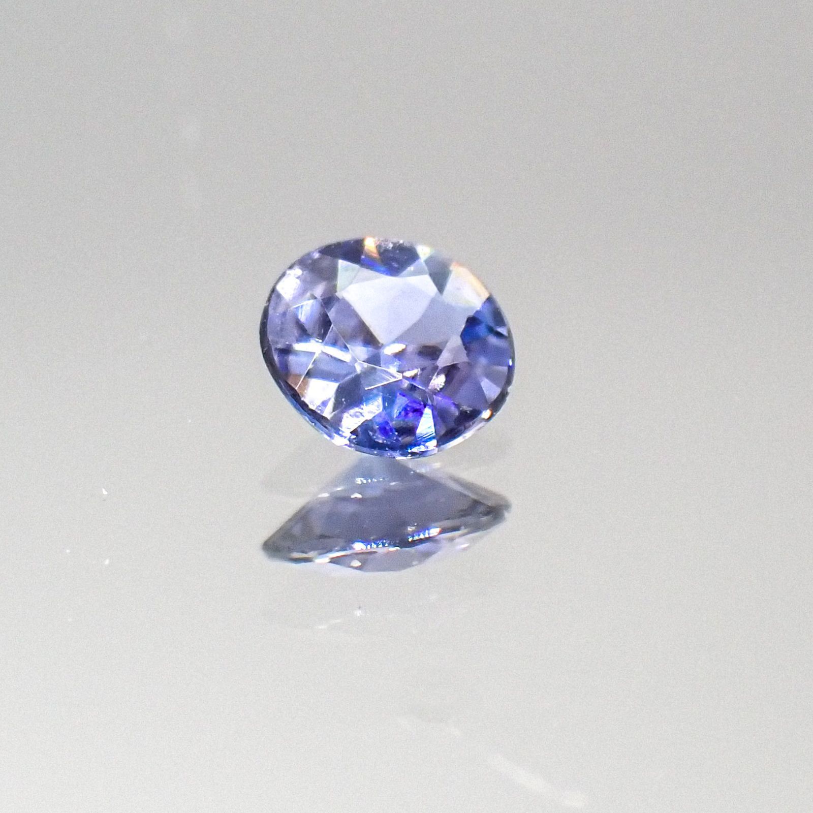 ベニトアイト カリフォルニア産 ルース 0.09ct[20062958]3×3mm前後
