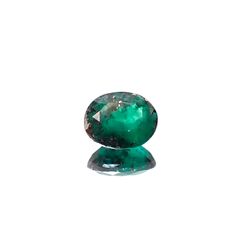 パイライトインエメラルド コロンビア産 1.24ct [241229556]7.9x6.5mm前後